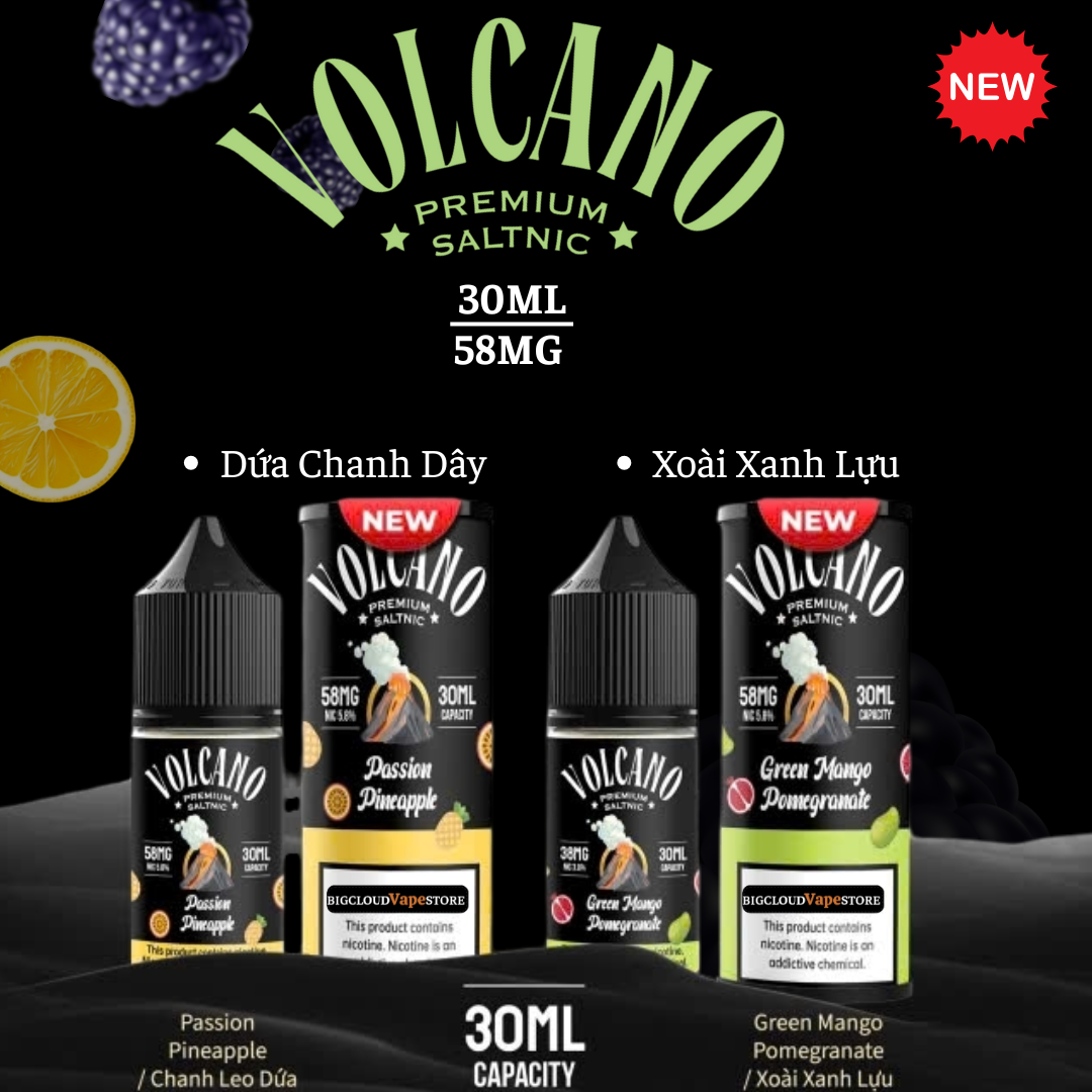 Volcano Salt 30ml 58MG